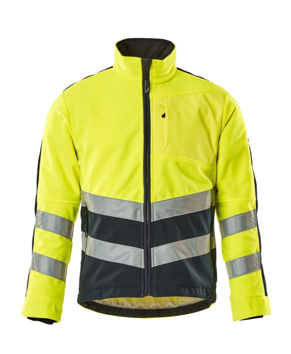 Fleecejacke SAFE SUPREME hi-vis gelb/schwarzblau