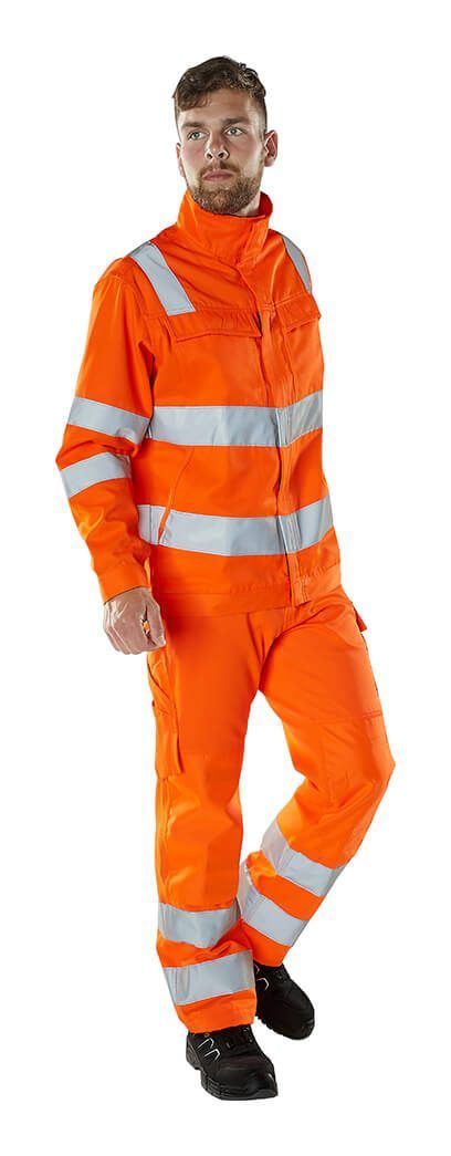 Hose mit Knietaschen SAFE LIGHT hi-vis orange