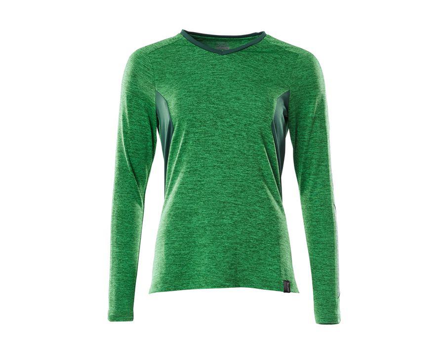 T-Shirt, Langarm ACCELERATE grasgrün/grün