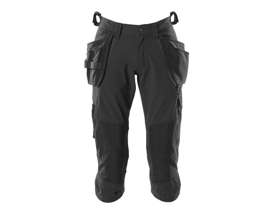 Dreiviertel-Hose mit Hängetaschen ACCELERATE schwarz