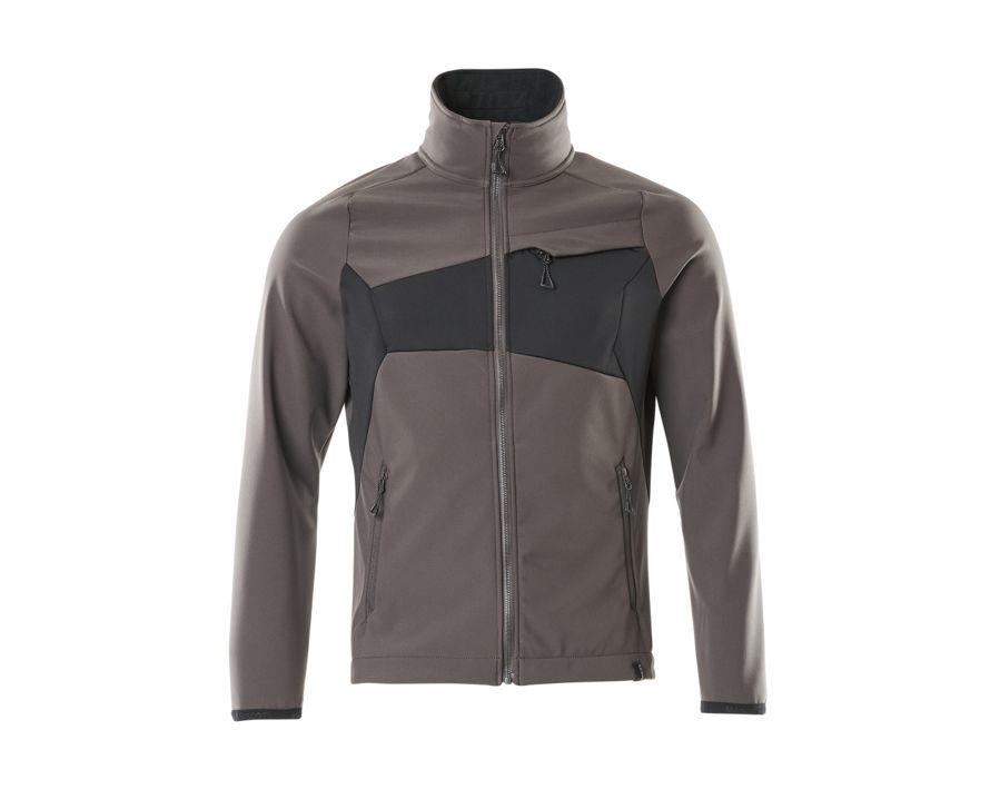 Soft Shell Jacke ACCELERATE dunkelanthrazit/schwarz