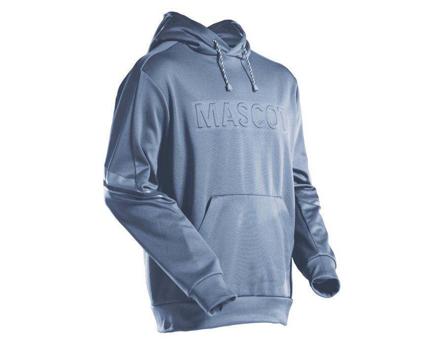 Fleece Kapuzensweatshirt CUSTOMIZED steinblau