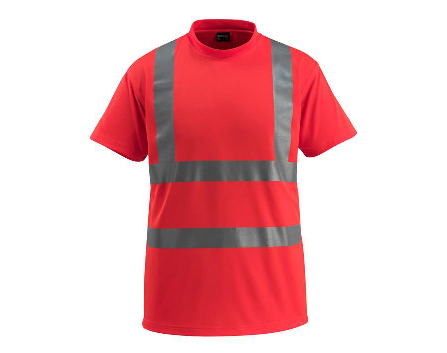T-Shirt SAFE LIGHT hi-vis rot