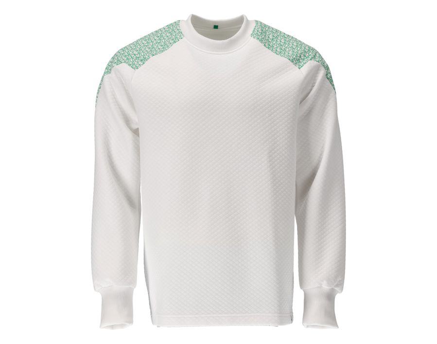 Sweatshirt FOOD & CARE weiss/grasgrün