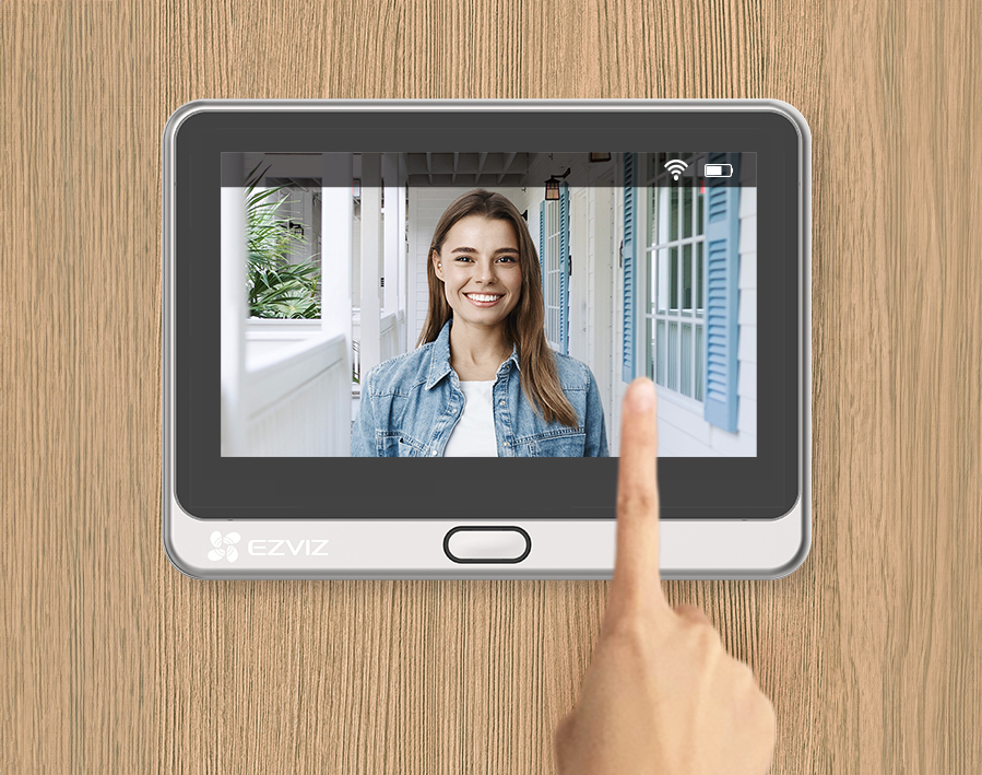 Wi-fi Türspion mit Innendisplay 