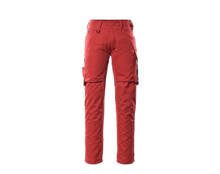 Hose mit Schenkeltaschen UNIQUE rot/schwarz