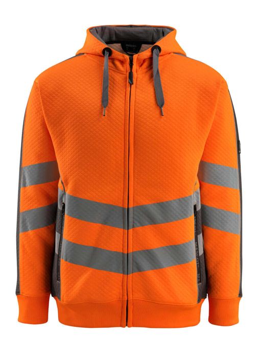 Kapuzensweatshirt mit Reißverschluss SAFE SUPREME hi-vis orange/dunkelanthrazit