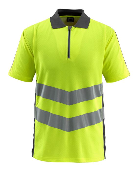 Polo-Shirt SAFE SUPREME hi-vis gelb/dunkelanthrazit