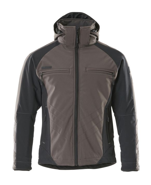 Winterjacke UNIQUE dunkelanthrazit/schwarz