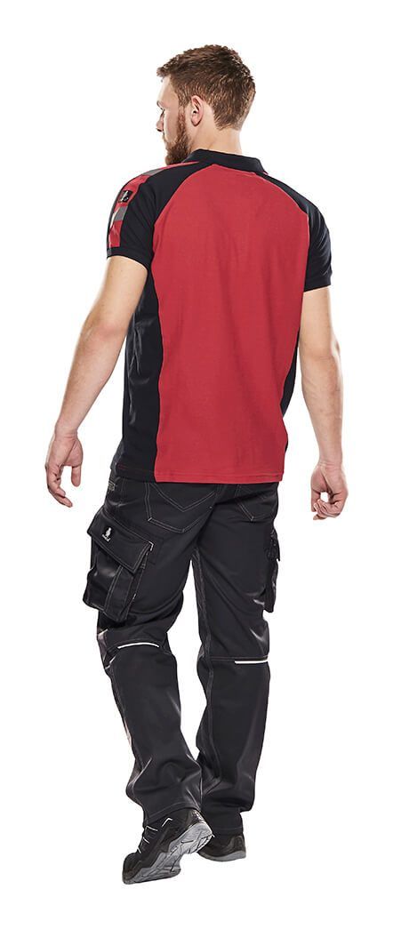 Polo-Shirt UNIQUE anthrazit/schwarz