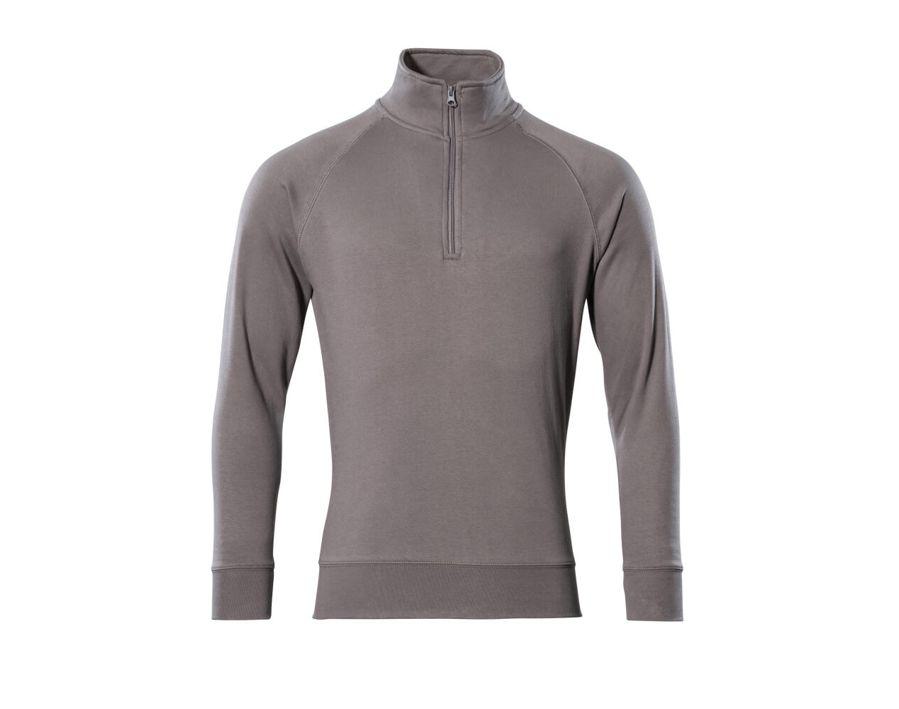 Sweatshirt mit kurzem Reißverschluss CROSSOVER anthrazit