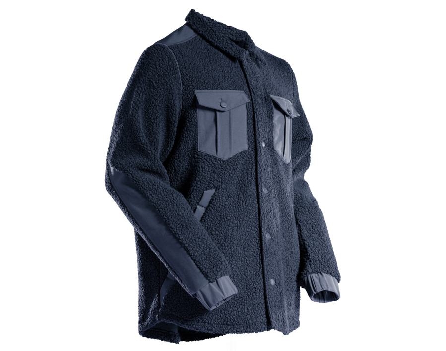 Faserpelz Hemd CUSTOMIZED schwarzblau