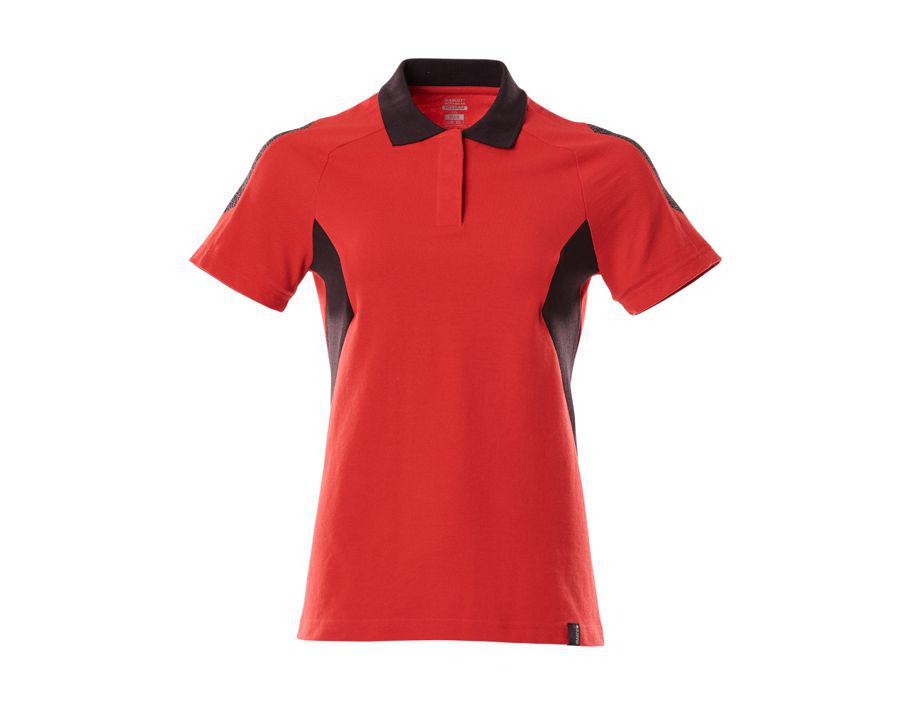 Polo-Shirt ACCELERATE verkehrsrot/schwarz